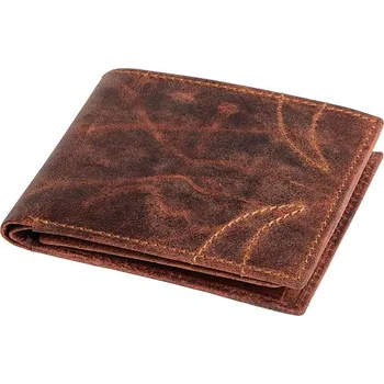 Peněženka Pravá kožená peněženka WILDERNESS, hnědá