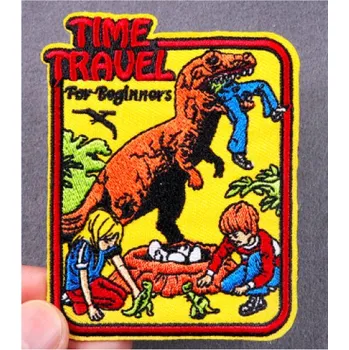 Nášivka Nášivka nažehlovací Time Travel For Beginners 7,1x9,1 - barevná