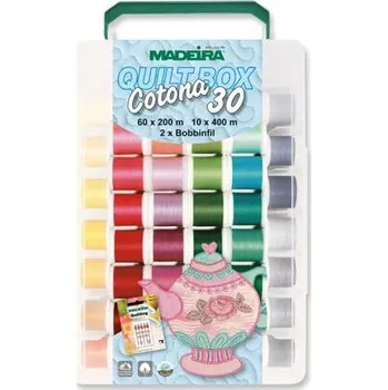 Nit Vyšívací a quiltovací nitě Madeira Quilt box Cotona 30 (60x200m+10x400m)