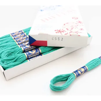 Příze Niťárna Vyšívací příze Mouline 6552 - nefritová