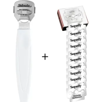 Pilník na patu Sežezáváč zrohovatělé kůže na chodidlech + žiletky 10 ks