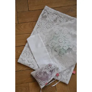 Sáček na potraviny Zero waste záclonový sáček malý (15 x 11 cm)