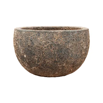 Květináč Moderní keramický květináč Baq Lava, Bowl relic rust metal 40x24cm