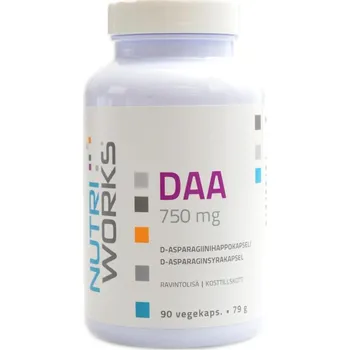 NutriWorks DAA 750mg 90 kapslí