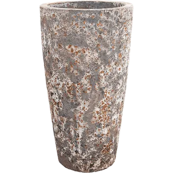 Květináč Moderní keramický květináč Baq Lava, Partner straight relic rust metal 46x85cm