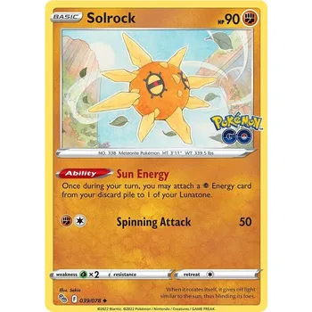 Karetní hra Pokémon TCG Solrock 039/078