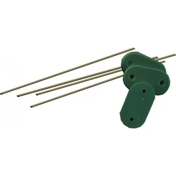 Příslušenství pro plot TENAX Úchyty na umělý rákos 15 cm CANNICCI (26 ks) zelené
