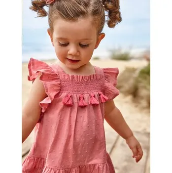 Oblečení a móda Mayoral Letní šaty 1966 Růžová Regular Fit 6M