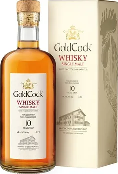 Whisky Rudolf Jelínek Gold Cock 10 y.o. 49,2 % 0,7 l dárkový box