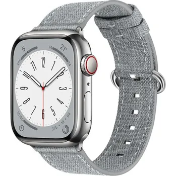 Řemínek na hodinky BSTRAP | BStrap Denim reminek na Apple Watch 38/40/41mm, gray (SAP015C02)