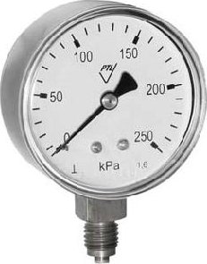 PREMATLAK, a.s. manometr 304 CHV/MM60K/417/1,6 0/400kPa, M12x1,5mm spodní přip.