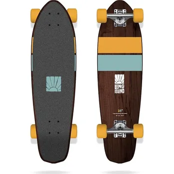 Longboard Cruiser Long Island DUAL 2023 blue orange 7,5 "