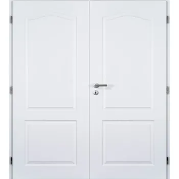 Interiérové dveře Vnitřní dveře bílé pórové DOORNITE 125 cm Claudius dvoukřídlé
