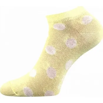 Dámské ponožky Boma Ponožky Piki 56 krátké žluté puntík Barva: žlutá, Velikost: 26-28