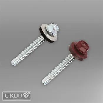 Vrut LIKOV Samovrtný vrut s podložkou EPDM typ WF pr. 6,3mm, délka 32mm