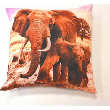 Povlak na polštářek 3D povláček na polštářek APEX - Slon - Povláček na polštářek
