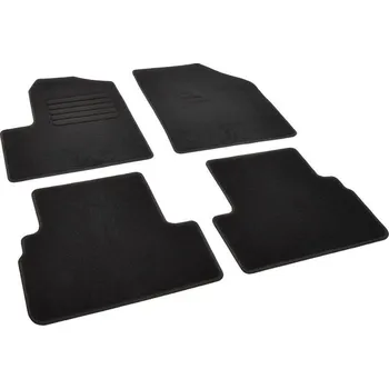 autokoberec Autokoberce textilní přesné černé / černé obšití - Ford Transit Connect I (2002-2013) 5-sedadel