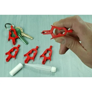 Chov hospodářského zvířete Pinzeta na klíšťata plastová - sada 3ks