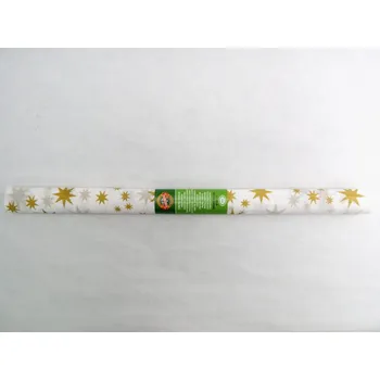 Speciální papír Koh-i-noor Koh-i-noor, krepový papír, krepák, hvězdy, 10 kusů Varianta: 71 hvězda bílo zlatá