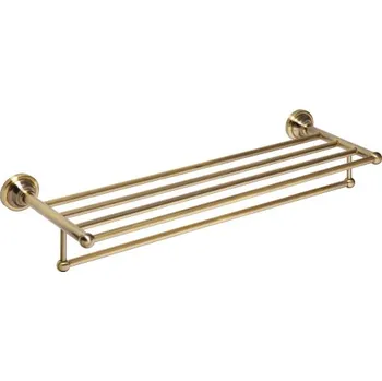 Retro bronz - polička na ručníky s hrazdou 144102097
