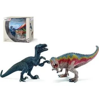 SCHLEICH 42216 T-REX VS. VELOCIRAPTOR