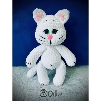 Příze Návod na háčkovaní - Kočička Sněženka (Návod pro mírně pokročilé)