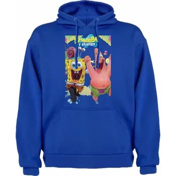 Mikina SpongeBob a Patrick Crazy Happy Barva: Středně modrá/Royal/Královsky modrá, Velikost: 134/140 - 9/10let