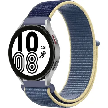 Příslušenství k chytrým hodinkám Nylonový provlékací sportovní řemínek 18mm pro Samsung / Huawei / Xiaomi / Garmin Barva: Světle modrá/tmavě modrá, Typ: 45