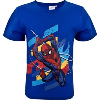 Chlapecké tričko Chlapecké kráké trička spiderman Barva: Světle modrá, Velikost: 4-roky.(vel.98)