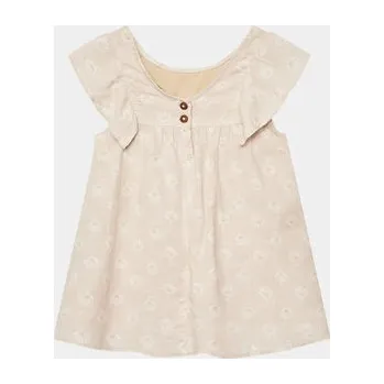 Dámské šaty United Colors Of Benetton Každodenní šaty 44JRGV00R Béžová Regular Fit 116