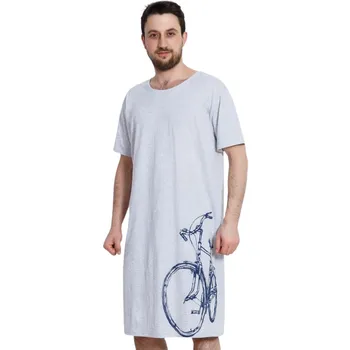 Recenze Cool Comics Bicykl světle šedá Pánská noční košile Recenze Cool Comics Bicykl světle šedá