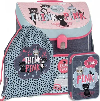 Školní batoh Ars una Školní aktovka Think Pink 23 magnetic SET
