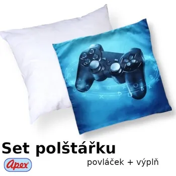 Polštář 3D povláček na polštářek APEX - Konzole - Polštářek s výplní (100% PES kuličkové duté vlákno)