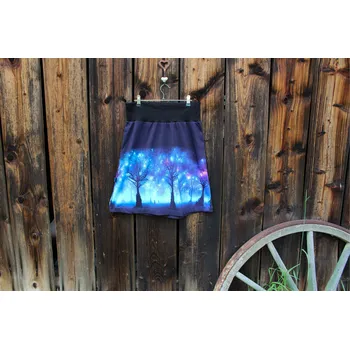 Dámská sukně Úpletová sukně Noc v parku II.