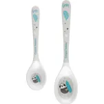 Canpol babies Melaminové lžičky EXOTIC ANIMALS (2ks) - šedé