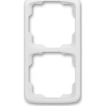 Elektrická zásuvka Rámeček dvojnásobný svislý BLISTR 3901A-B21 BW