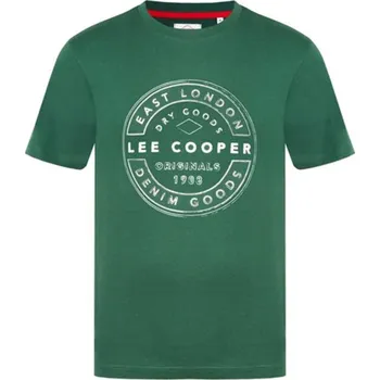 Pánské tričko Lee Cooper tričko pánské Barva: Zelená, Velikost: 3XL