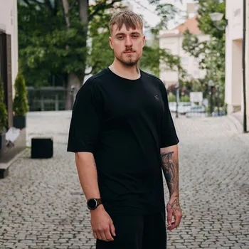 Pánské tričko Funkční unisex tričko merino Vagus Kolektif - Černé Velikost: XS