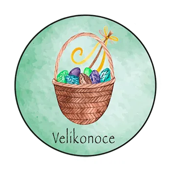 magnetka pro dítě Slon Pamatovák Velikonoce