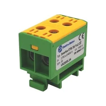 Rozvaděč Svorka ETB 2x35 zelenožlutá