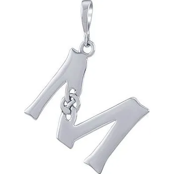 Přívěsek Keltský stříbrný přívěsek písmeno M PRMP13866