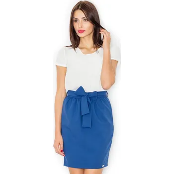 Dámská sukně Modrá sukně s mašlí M524 Velikost: L