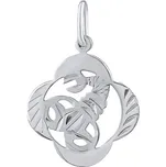 Silvego Stříbrný přívěsek znamení zvěrokruhu Štír - čtyřlístek SILVEGOB10281S11 + 2 měsíce na vrácení zboží