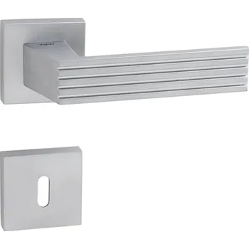 Dveřní kování TI - KAYA - HR 3032Q rozety BBQ, klika/klika CP - Chrom perla (18)