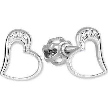 Náušnice Brilio Silver Kouzelné srdíčkové náušnice 436 001 00413 04 + 2 měsíce na vrácení zboží