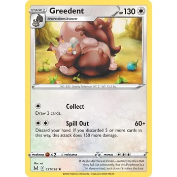 Karetní hra Pokémon karta Greedent 151/196 - Lost Origin