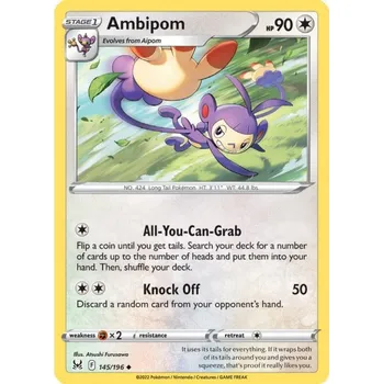 Karetní hra Pokémon karta Ambipom 145/196 - Lost Origin
