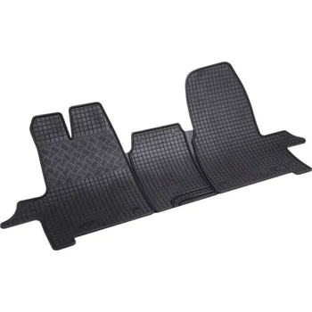 autokoberec Autokoberce gumové přesné s nízkým okrajem - Ford Tourneo Custom (2012-2022) přední sedadla 1+1 2-sedadla