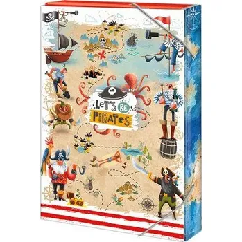desky na sešit ARGUS Školní box na sešity A4 Let s be Pirates 12310363
