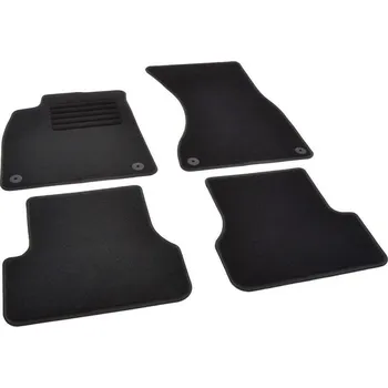 autokoberec Autokoberce textilní přesné černé / černé obšití - Audi A6 (Typ C6/4F) Allroad Combi (2006-2011) 5-dvéřový 5-sedadel